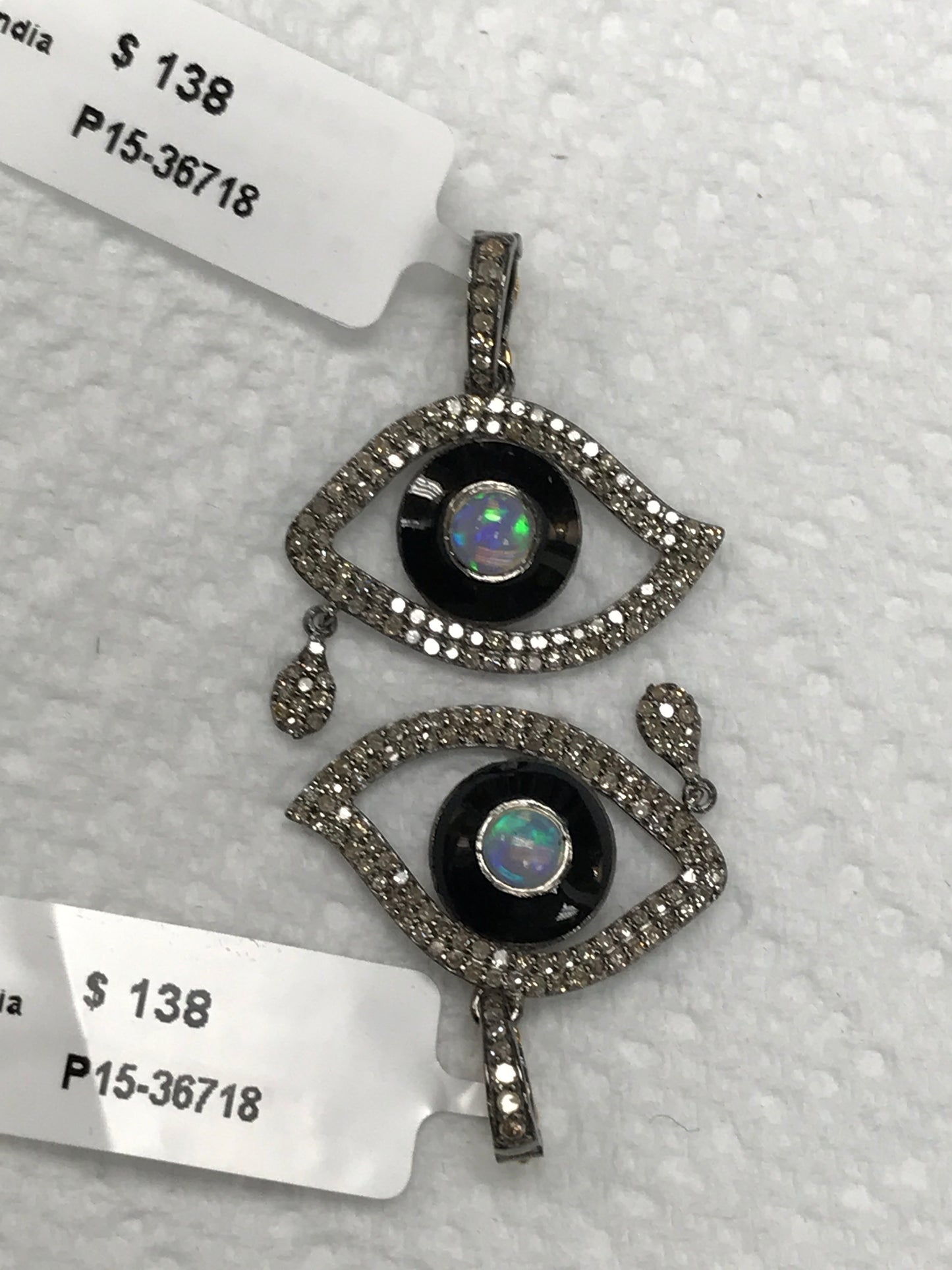 Evil Eyes Shape Diamond Pendants & Charms