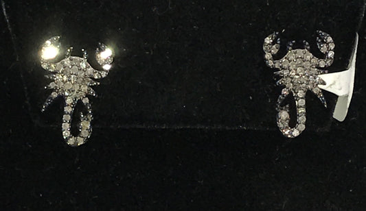 Scorpion Diamond Earring Stud