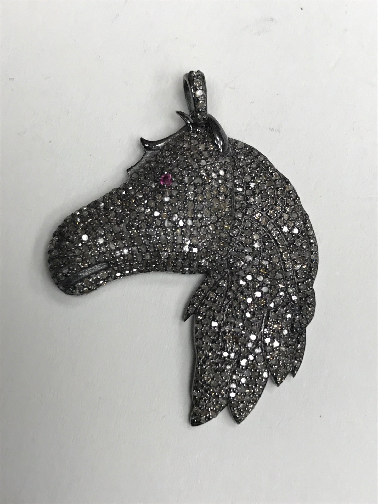 Horse Head Diamond Pendant