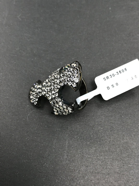 Cross White Topaz Ring