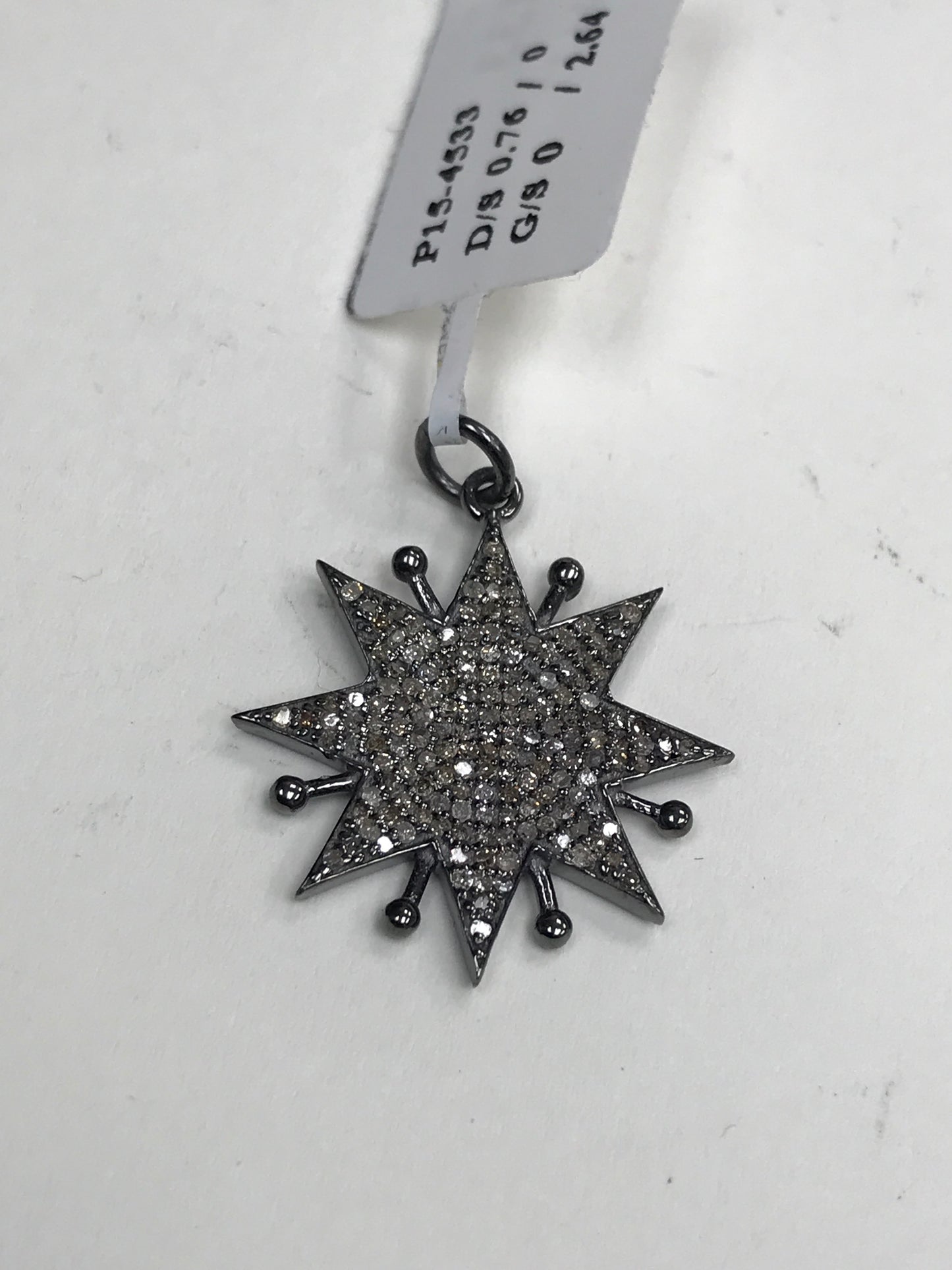 Spike Star Diamond Pendants & Charms