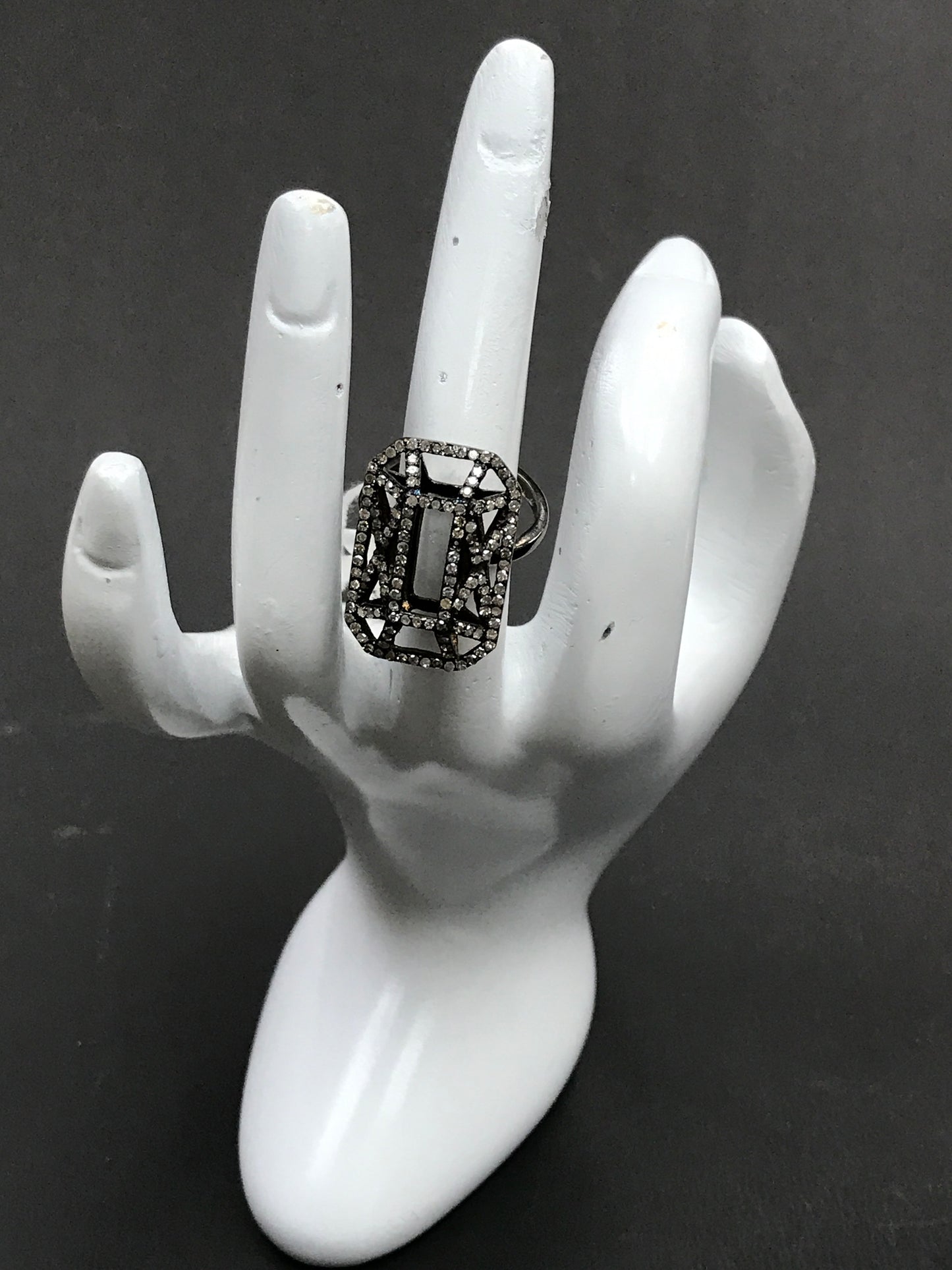 Rectangle Shape Diamond Ring