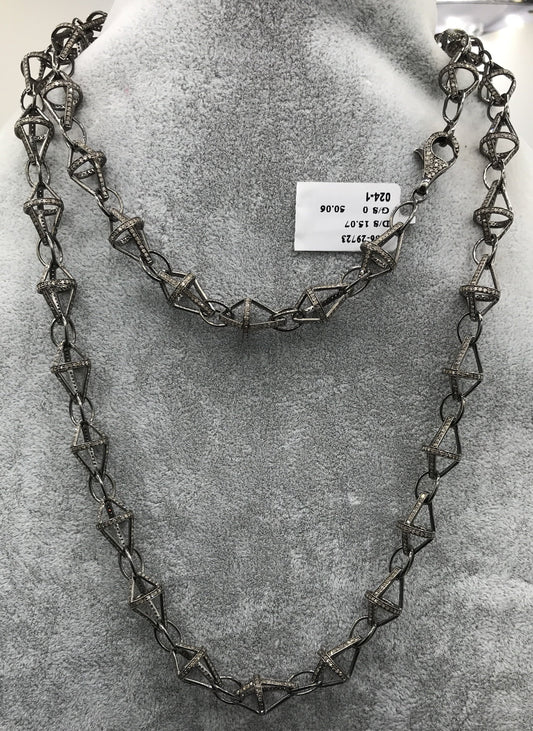 Diamond Link Chain Necklace