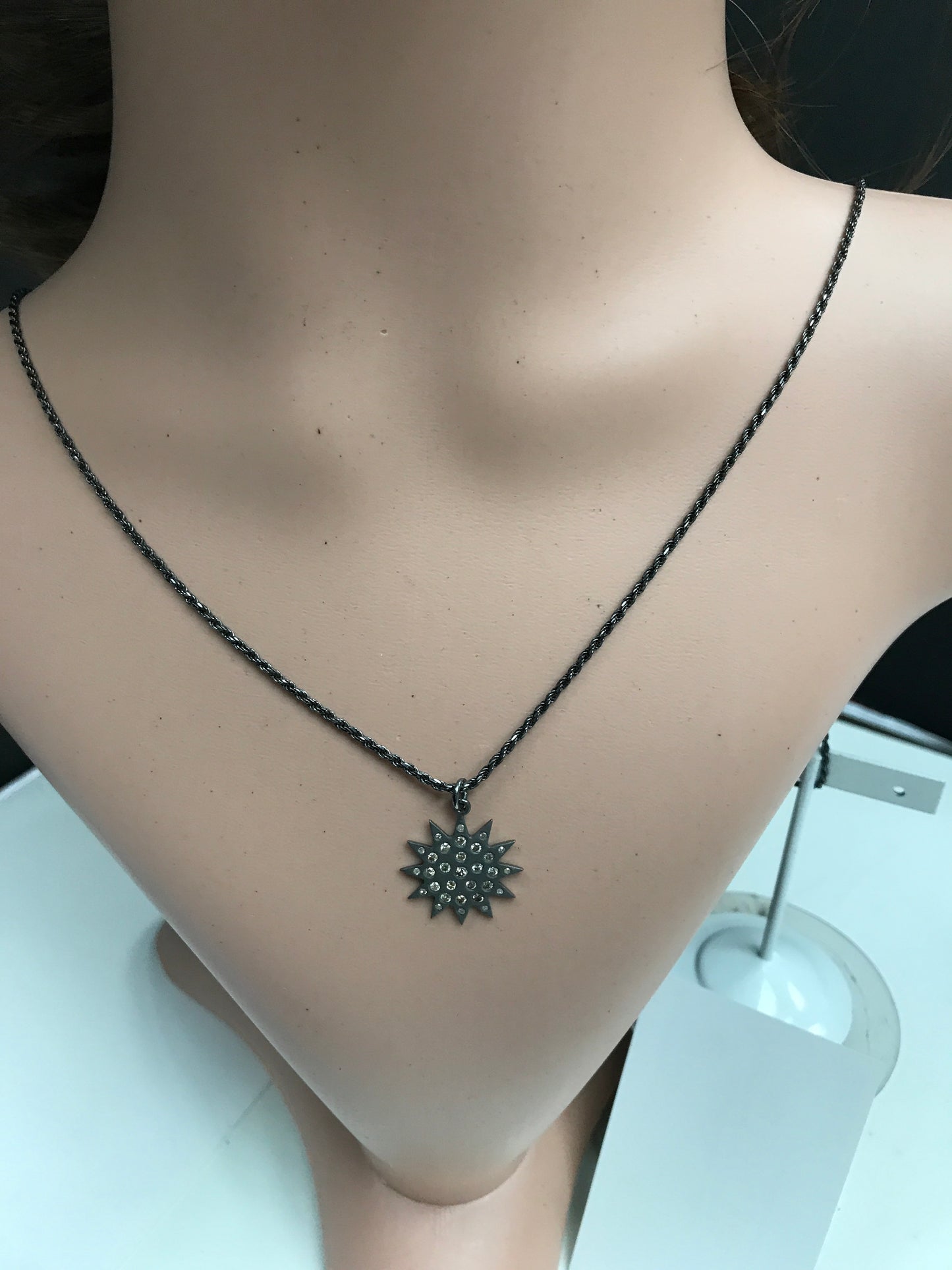 Sun Burst Diamond Pendant