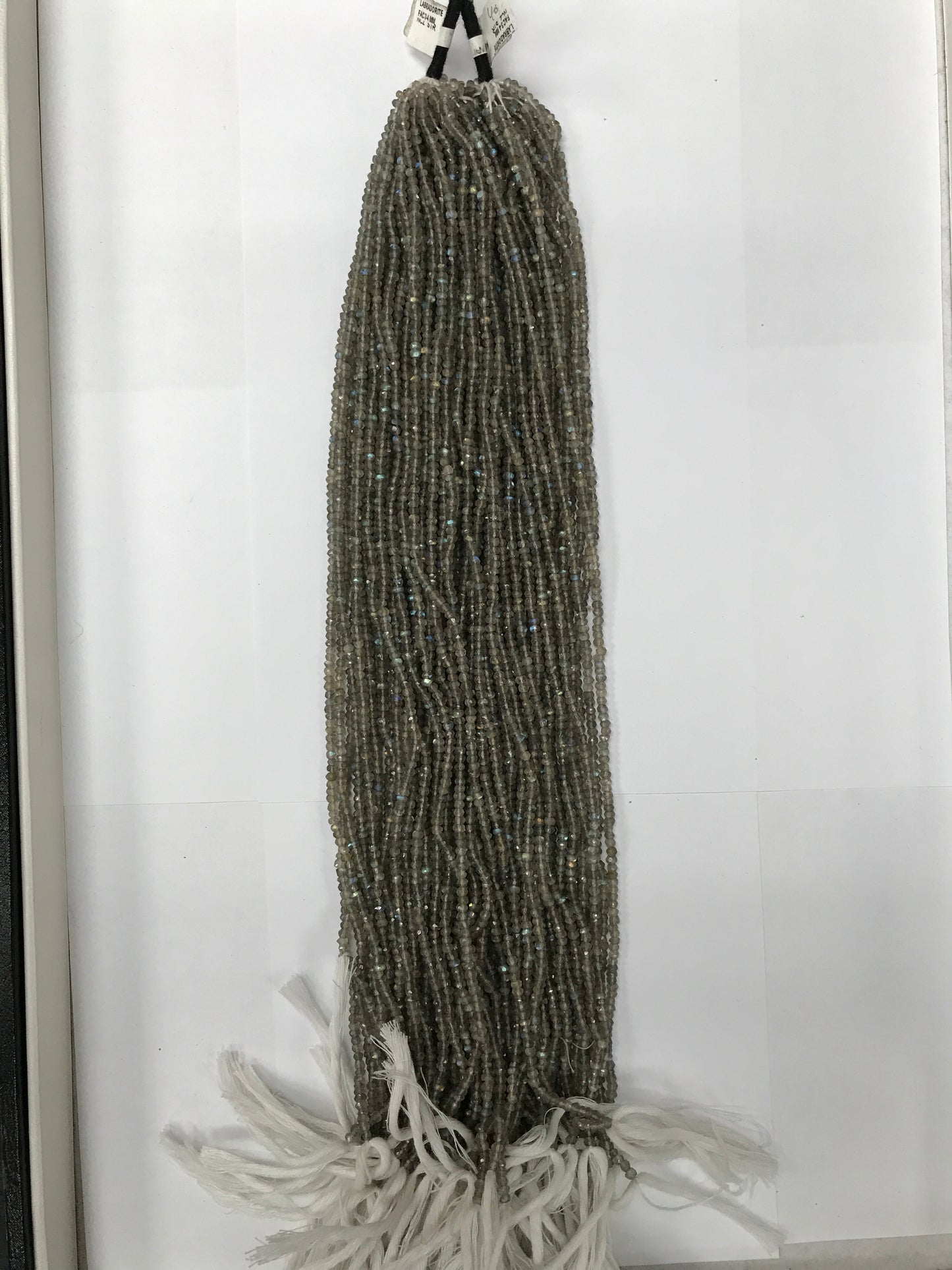 Labradorite Roundel Beads Facetted 3-4mm