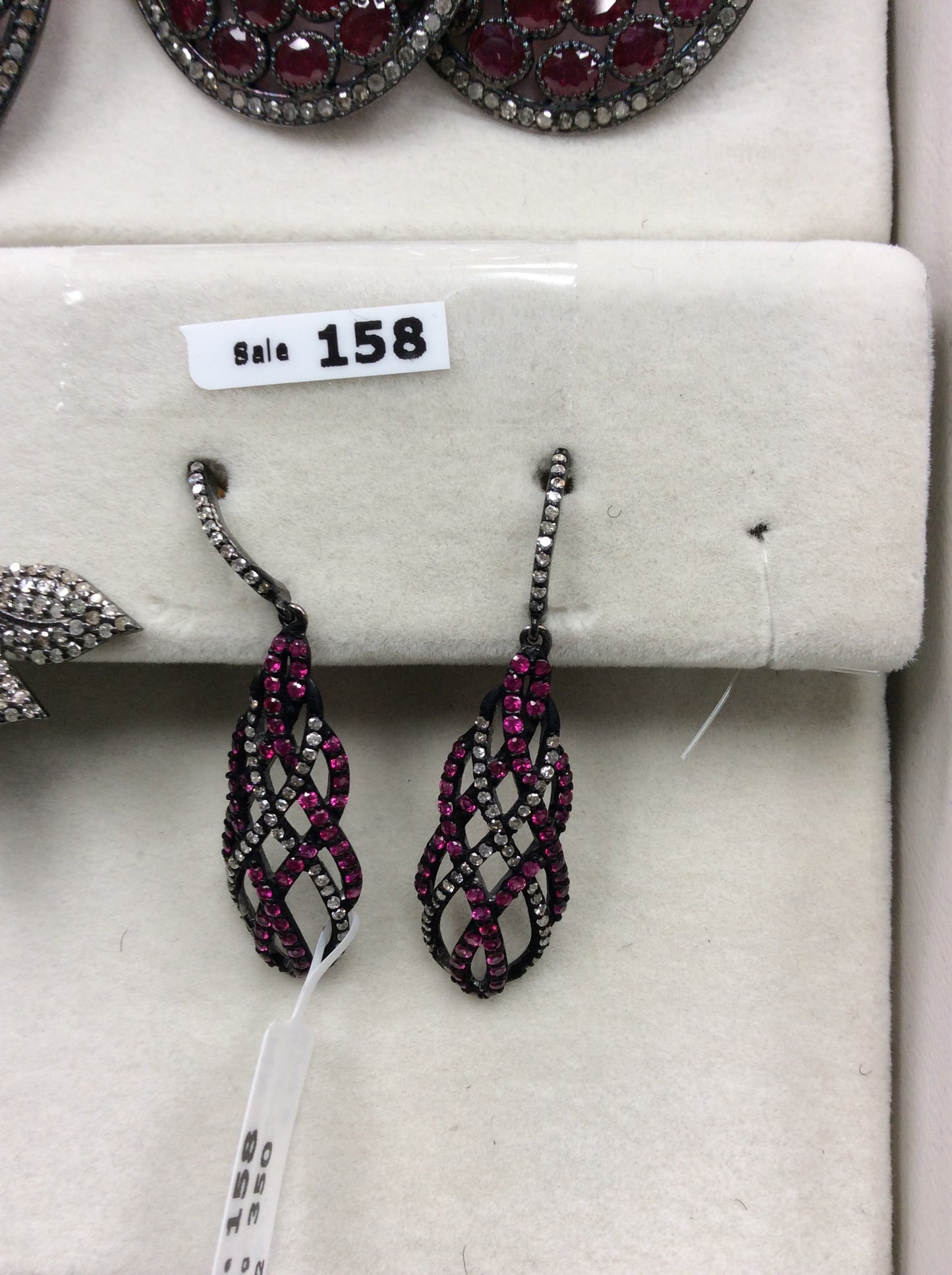 Diamond and Ruby Earring