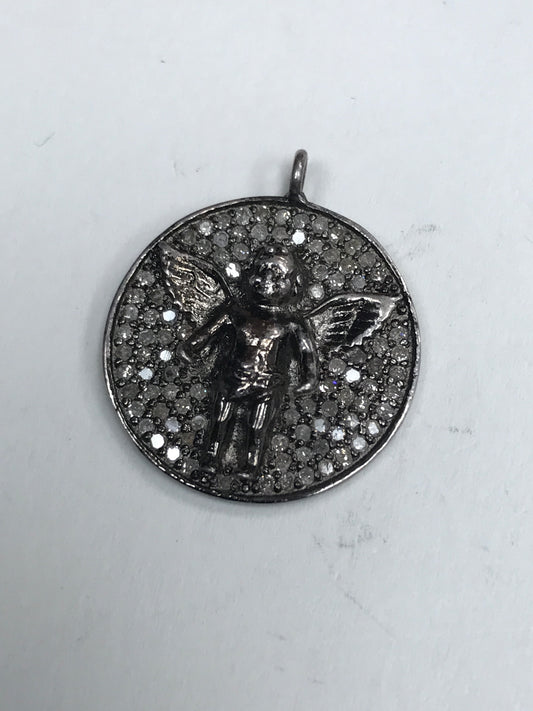 Silver and Diamond Pave PENDANT & CHARMS