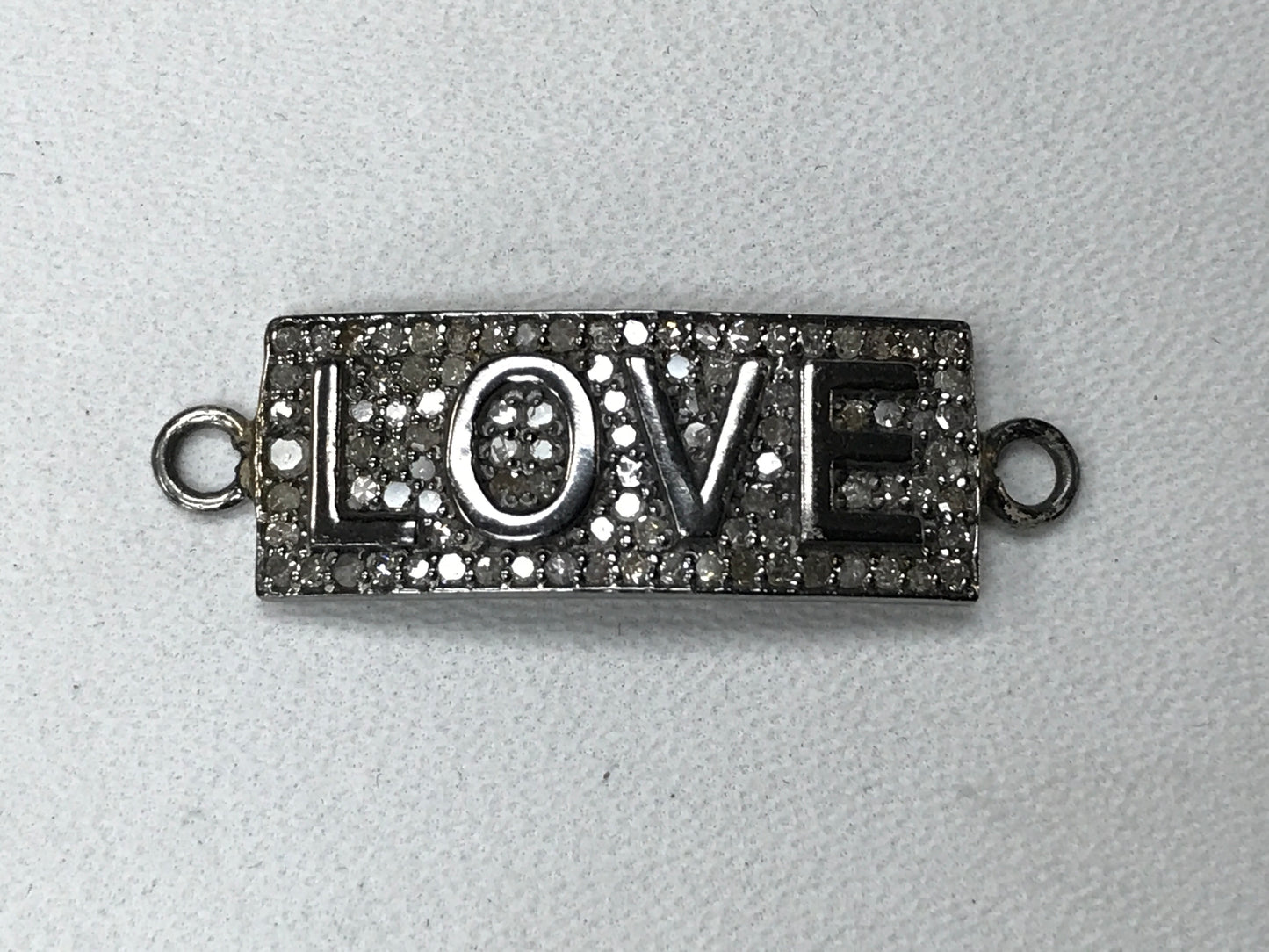 Love Plate Diamond Pendants & Charms