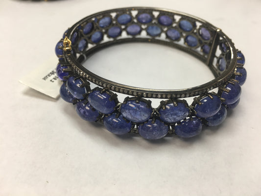 Diamond Designer Bangle with Gemstones