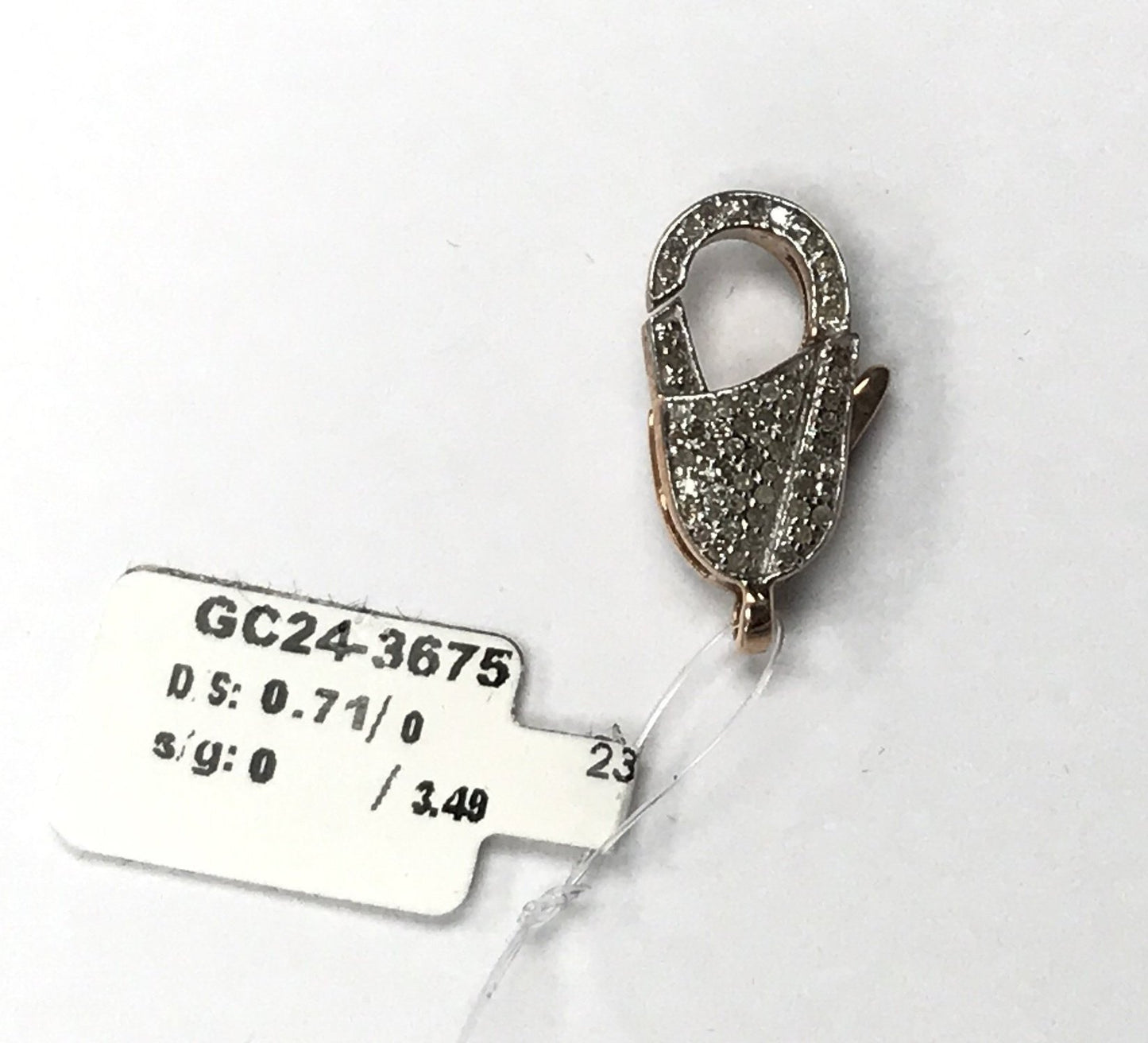 14k Solid Gold Diamond Clasps