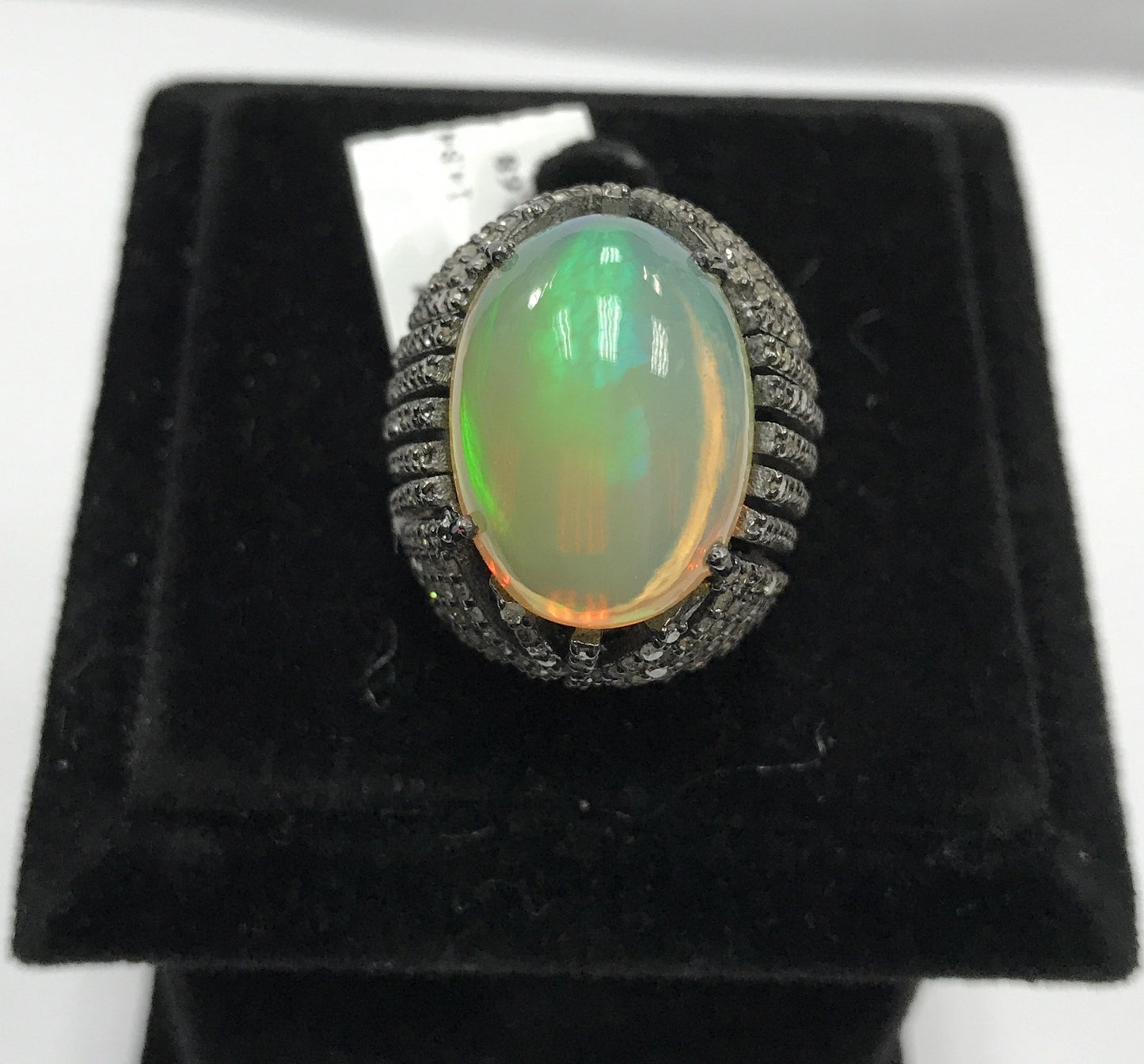 Opal and Diamond Ring