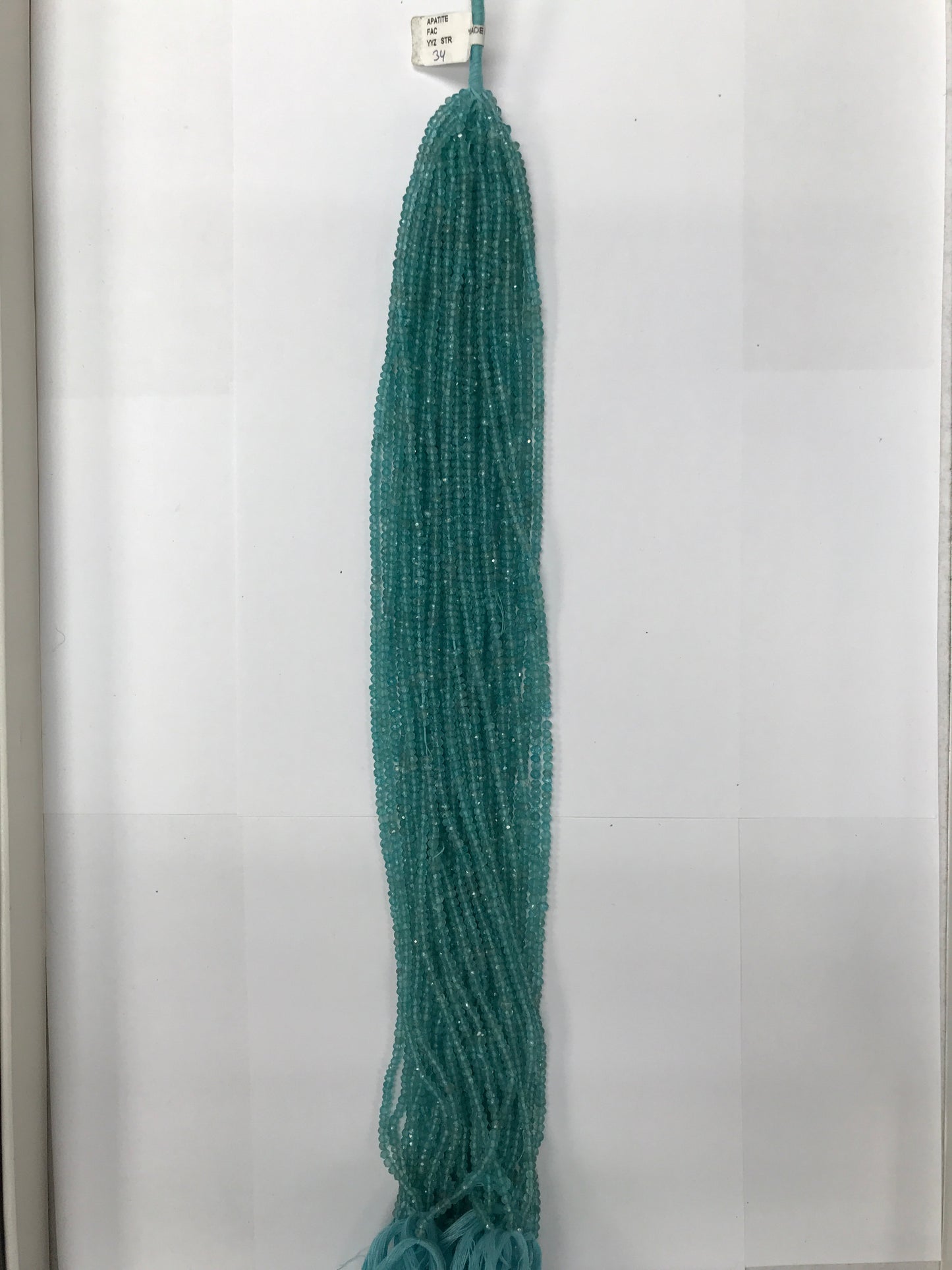 Apatite Rondelle Beads Faceted 3-4mm