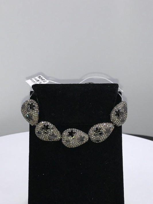 Pear Shape Pave Diamond Beads