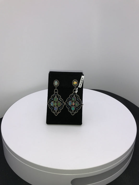 Opal and Diamond Earring