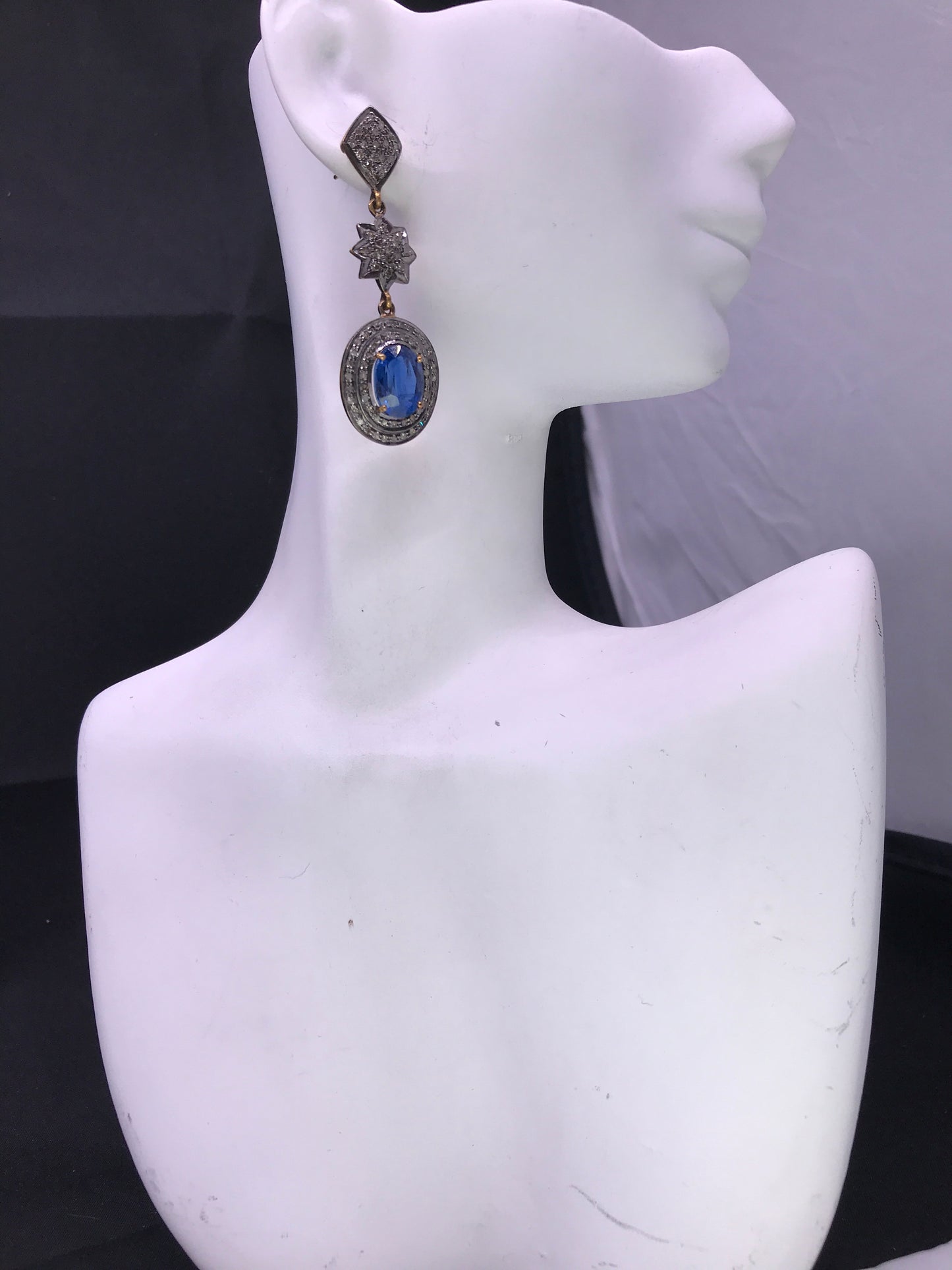 Kynite and Diamond Earrings