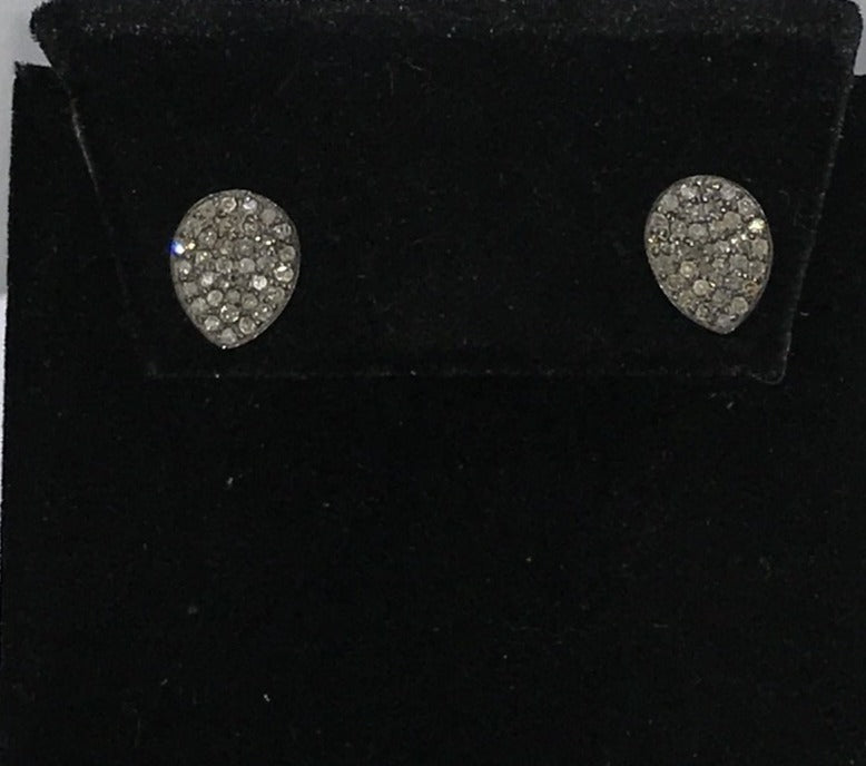 Tear Drop Shape Diamond Earring Stud