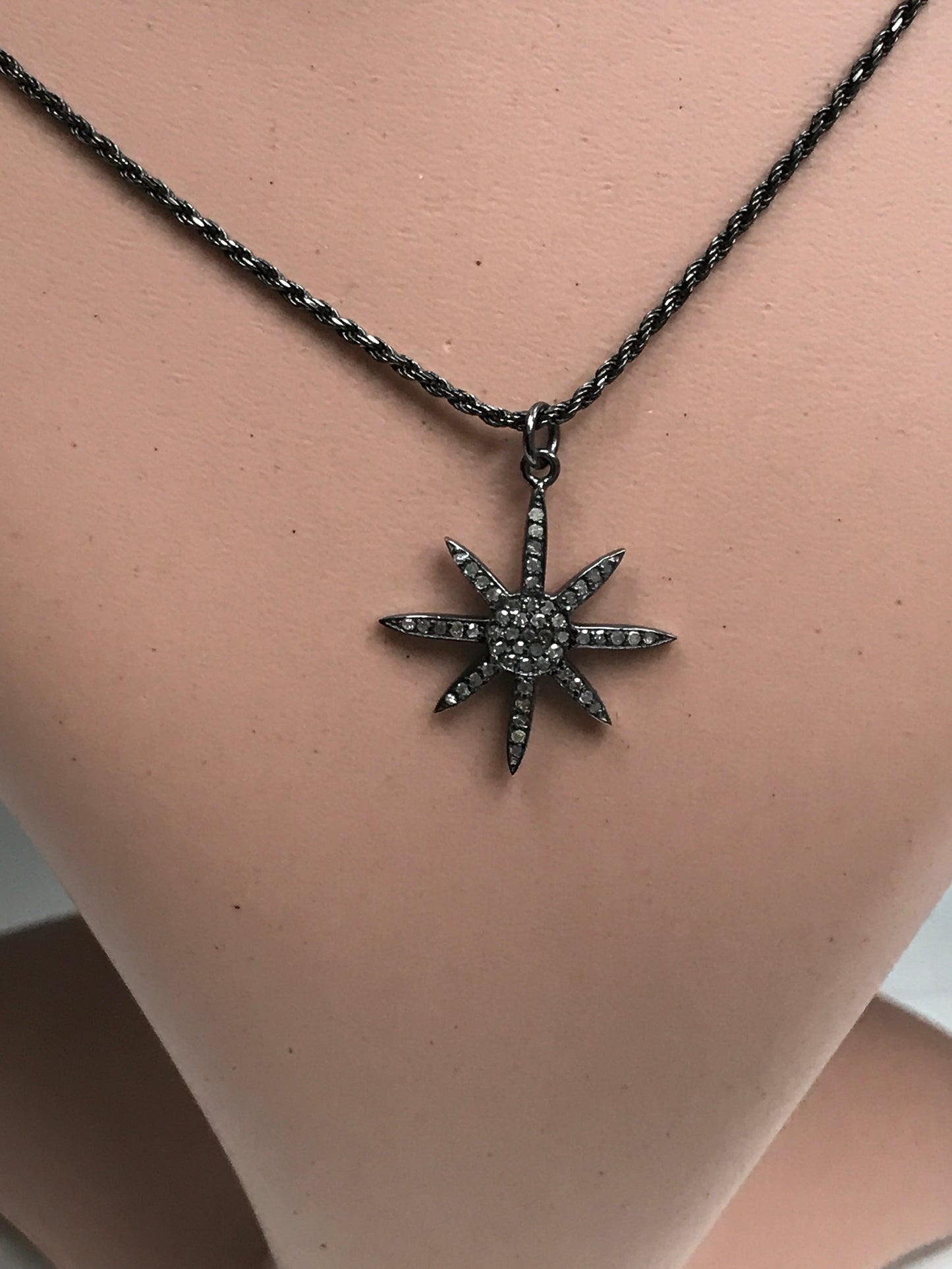 Star Burst Diamond Charms