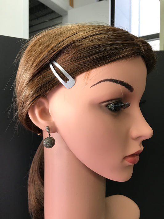 Round Ball Diamond EARRINGS