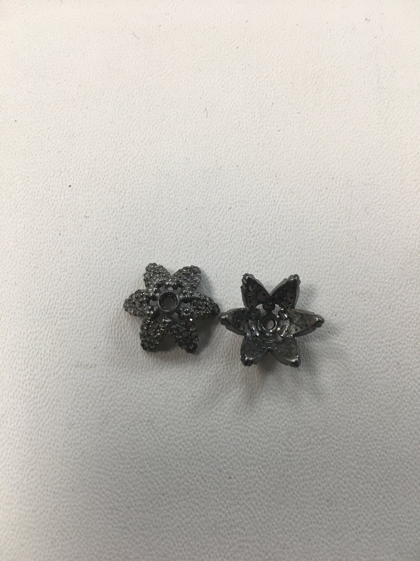 Flower Shape Diamond Bead Cap