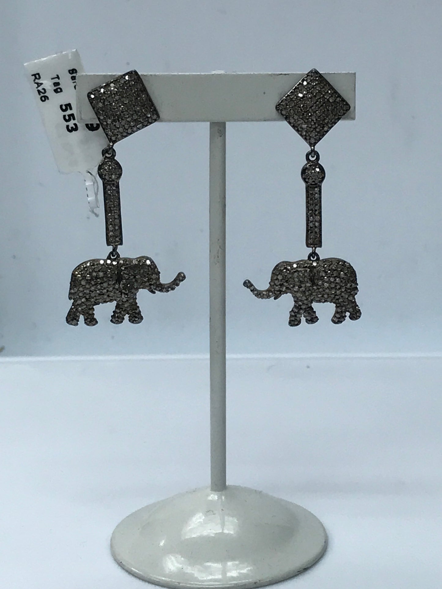 Elephant Shape Diamond Earring