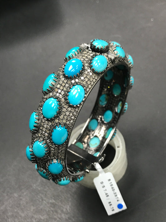 DIAMOND SILVER BANGLES BRACELETS