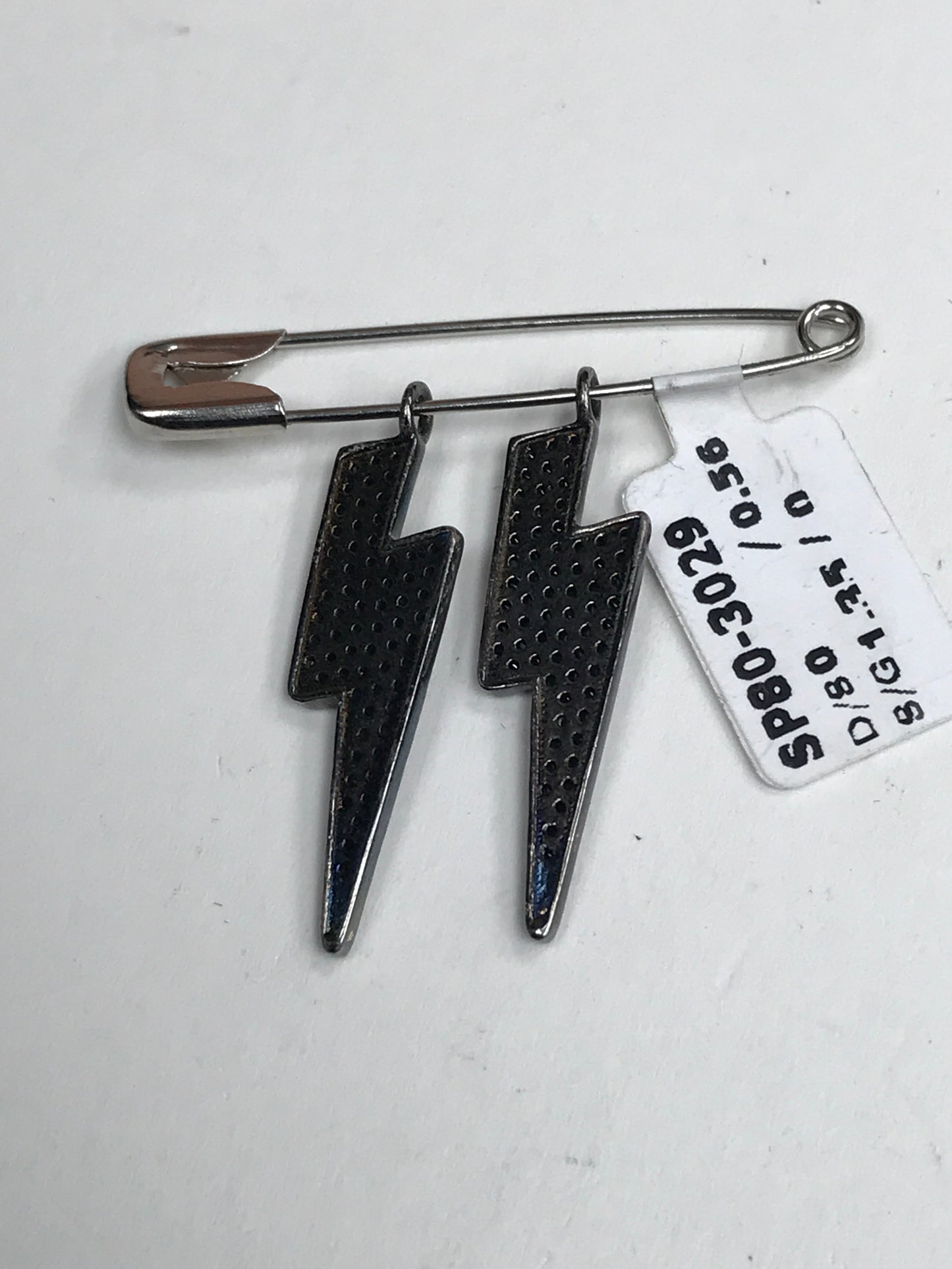 Lightning Black Spinel Charm