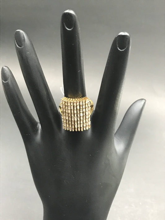 Silver Pave Tapered Baguette Diamond Ring .925 Oxidized Sterling Silver Diamond Ring, Genuine handmade pave diamond Ring Size Approx 0.80"(16 X 20 MM)