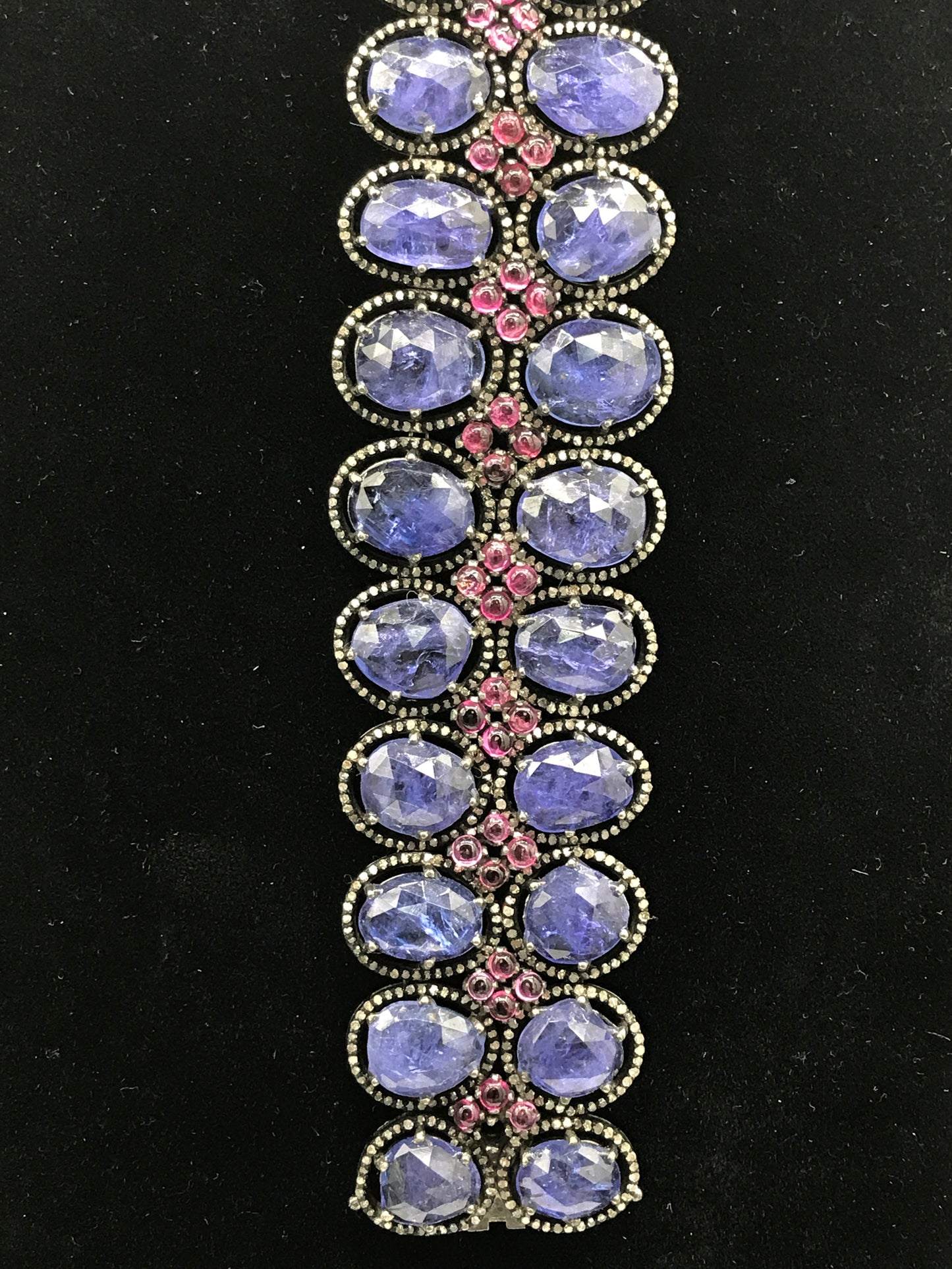 Tanzanite and Diamond Designer Bracelet