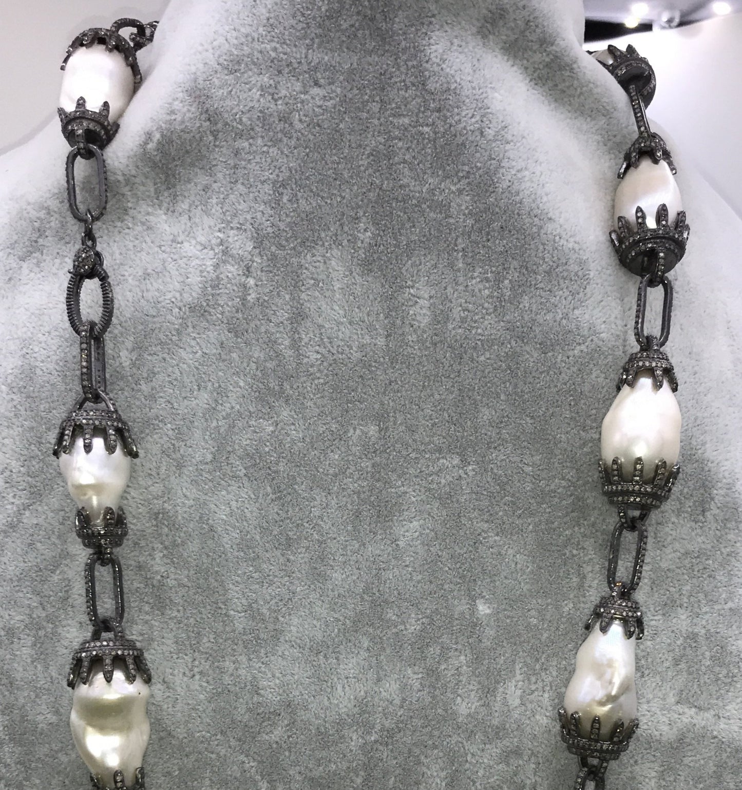 Pearl and Diamond Necklace