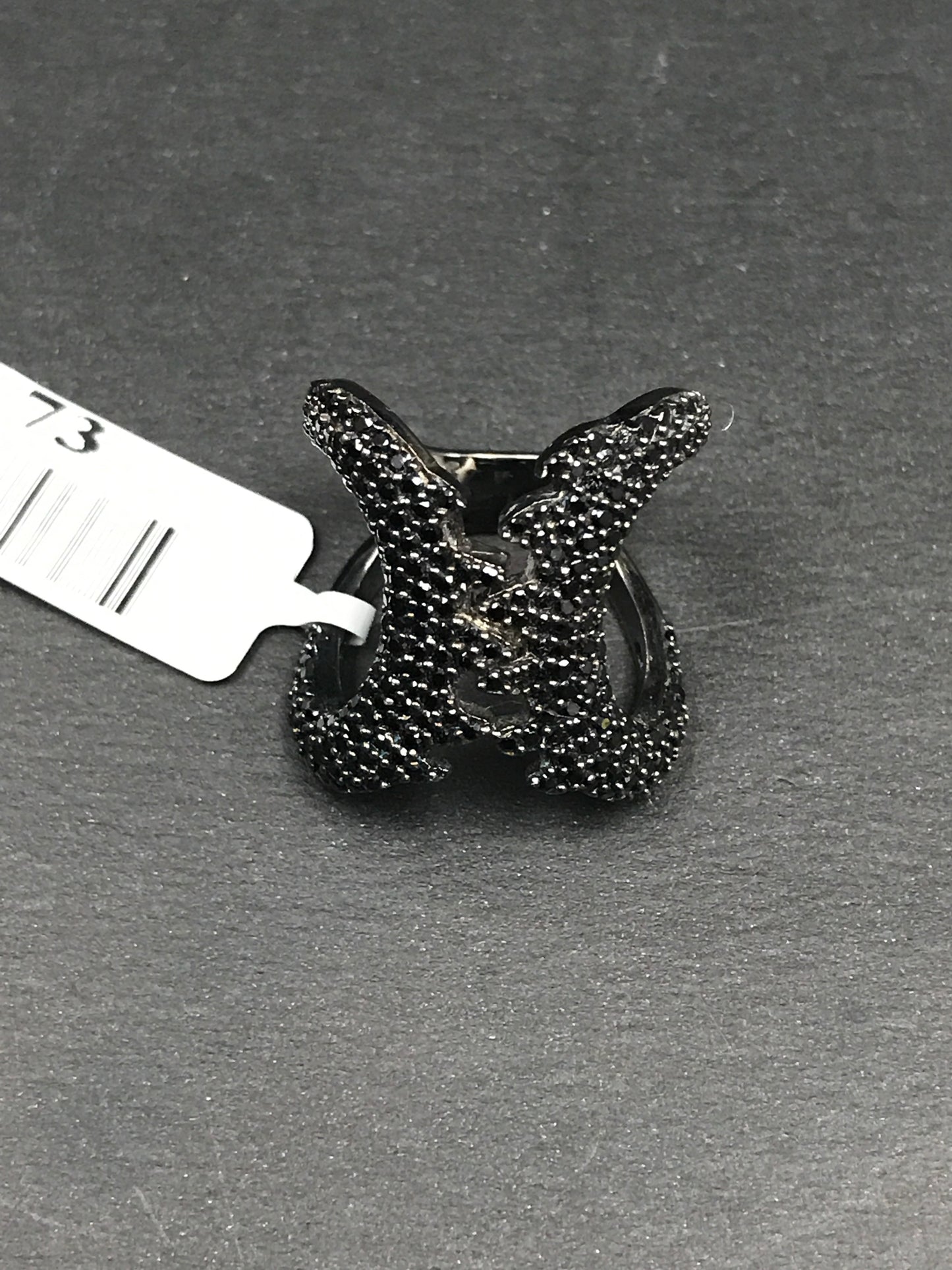 Jaws Black Spinel Ring
