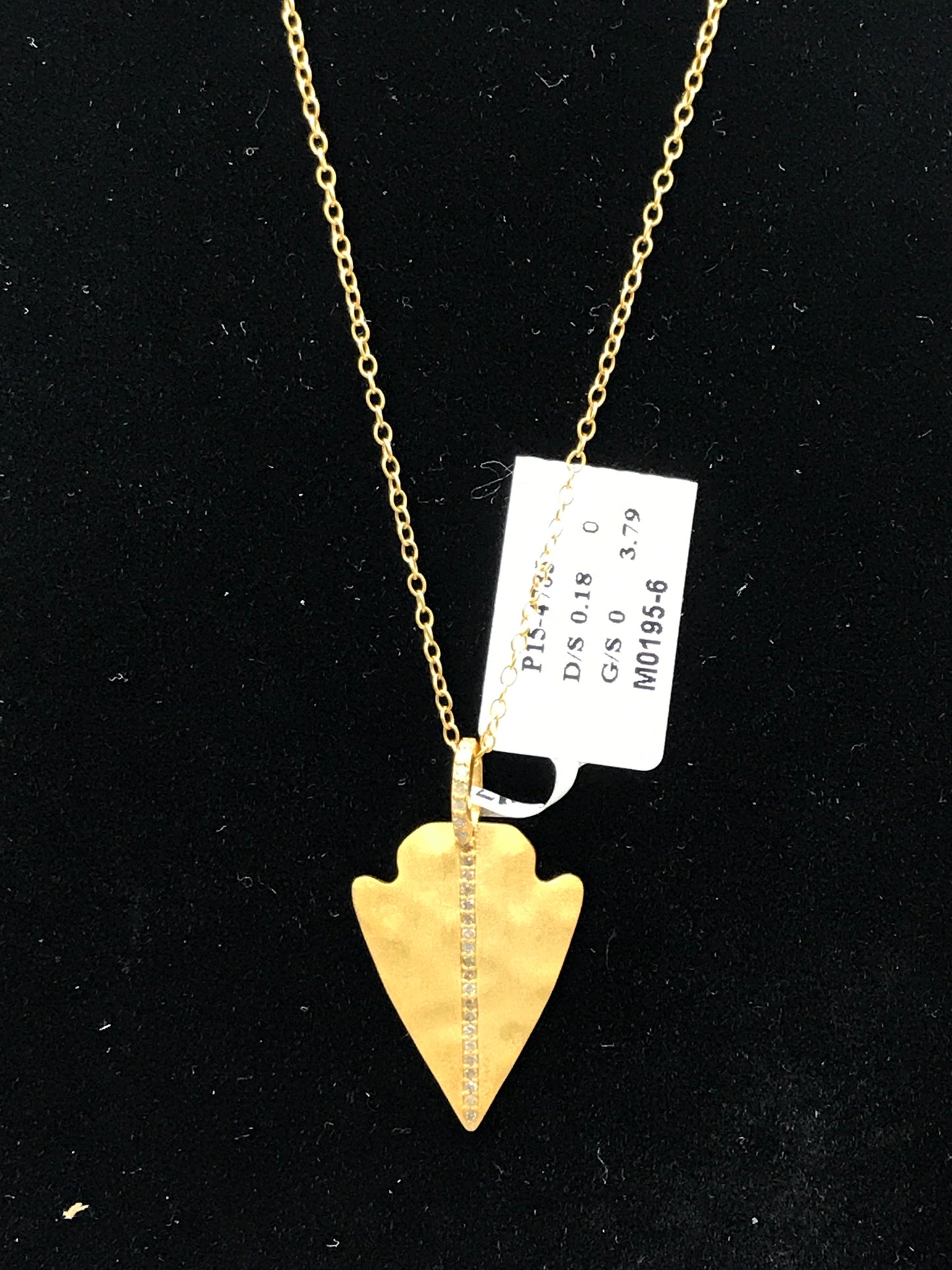 Silver Pave Diamond Pendant