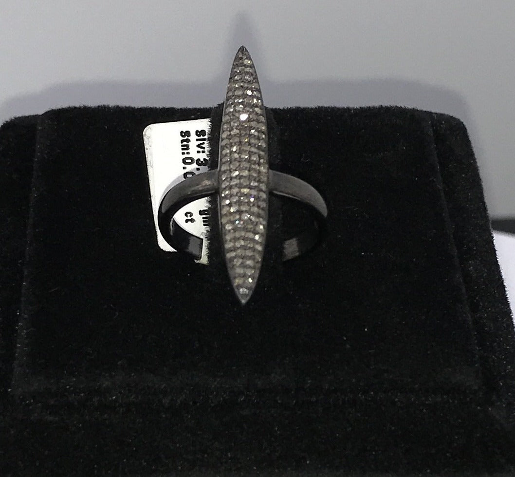 Long Marquise Shape Diamond Ring
