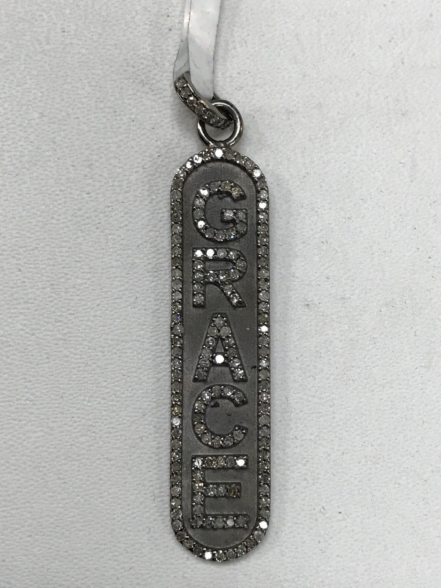 Grace Plate Diamond Pendant & Charms