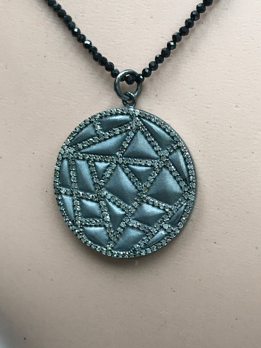 Fancy Circle Arts Diamond Pendant