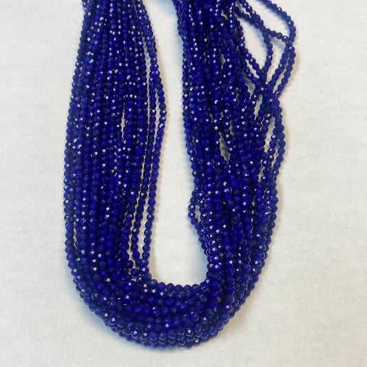 Lapis lazuli BEADS ROUND FACETED 3-4MM
