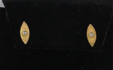 Marquise Shape Diamond Earring Stud