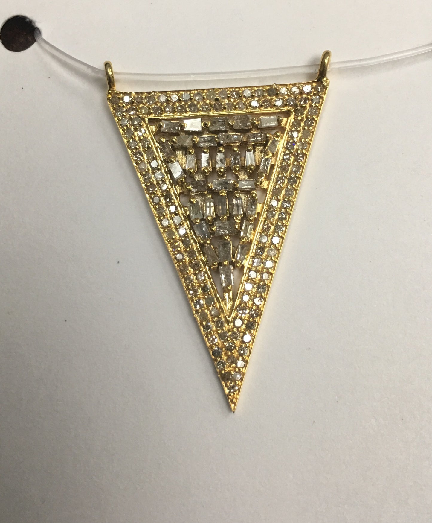 Triangle Shape Diamond Pendant