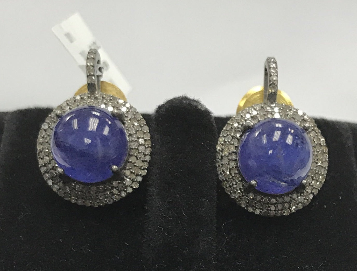 Tanzanite and Diamond Earring Stud