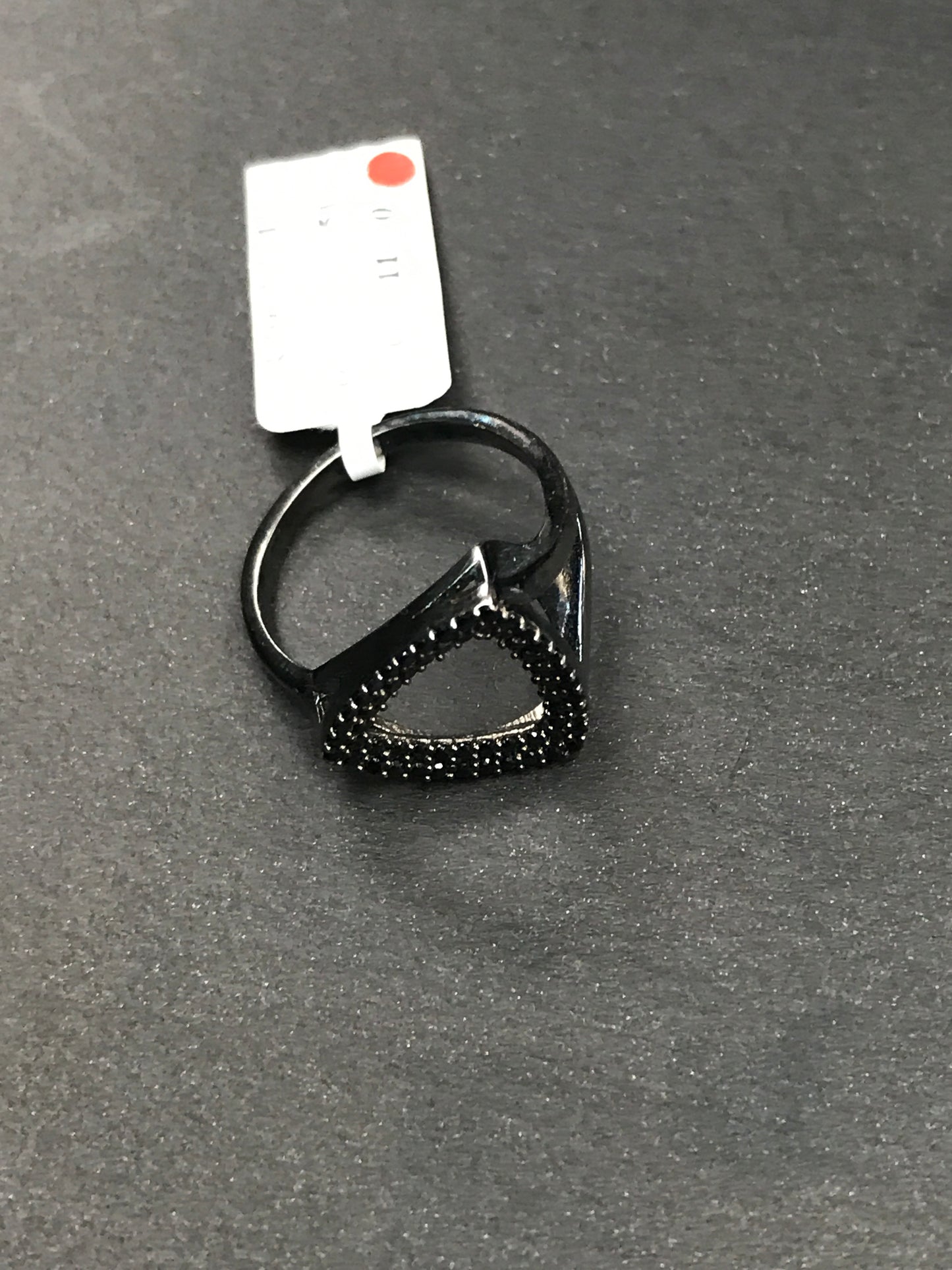 Black Spinel Ring .925 Oxidized Sterling Silver Black Spinal Ring, Genuine handmade pave Black Spinal Ring Size Approx (15x15 mm)