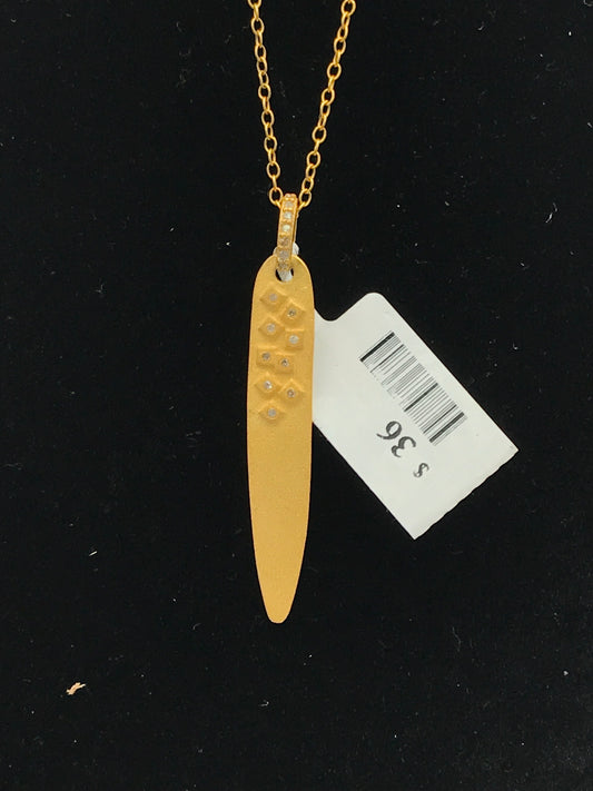 Silver Diamond Pendant