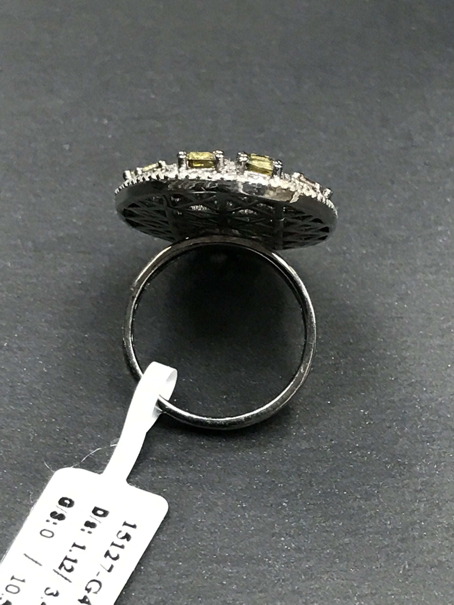 DIAMOND AND MULTI TOURMALINE RINGS