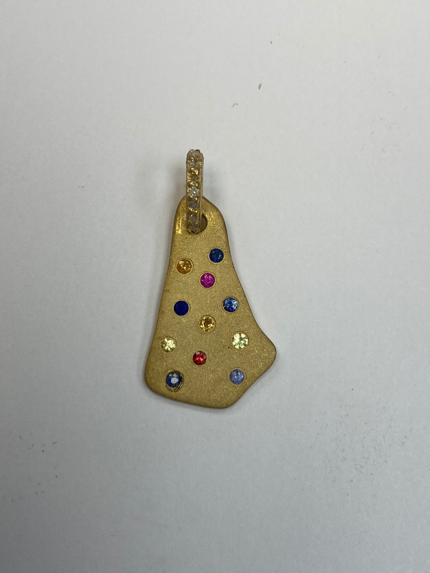 Silver Diamond Charm