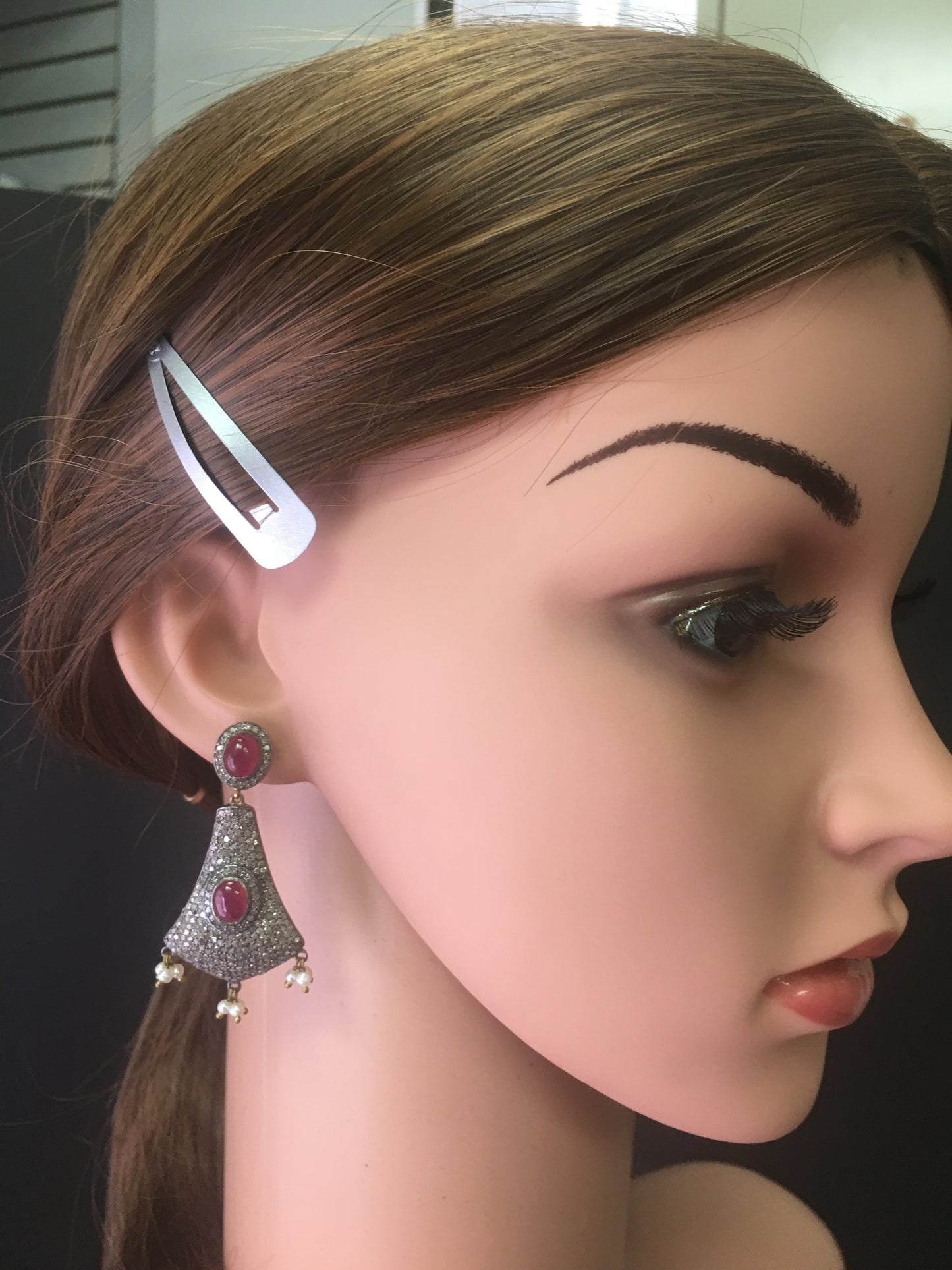 Gemstones Diamond Earring