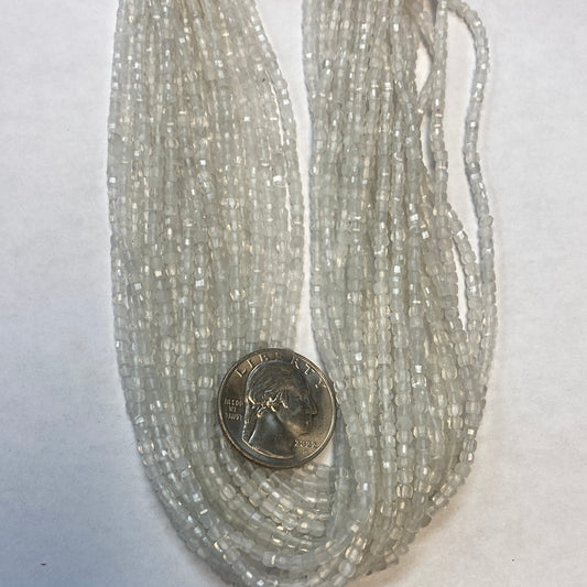 Moonstone, Rainbow Moonstone Faceted Square, Rainbow Moonstone faceted box, faceted cube