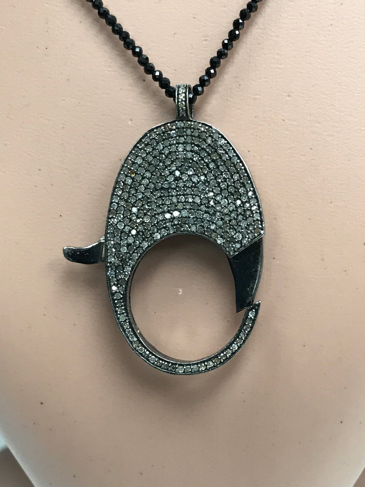 SILVER DIAMOND CLASPS