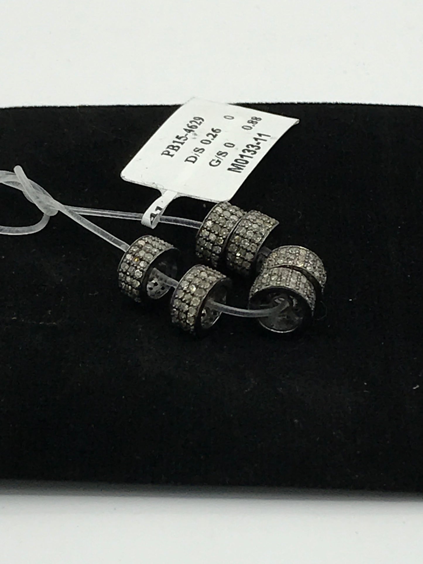 Spacer Pave Diamond Beads