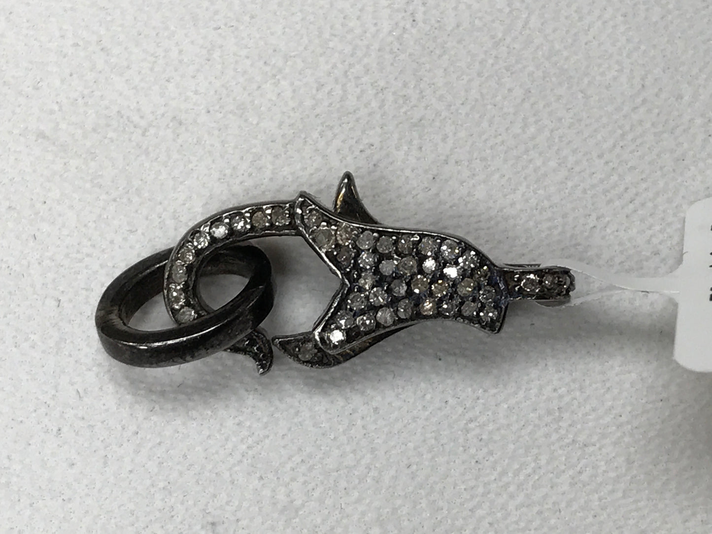 SILVER DIAMOND CLASPS