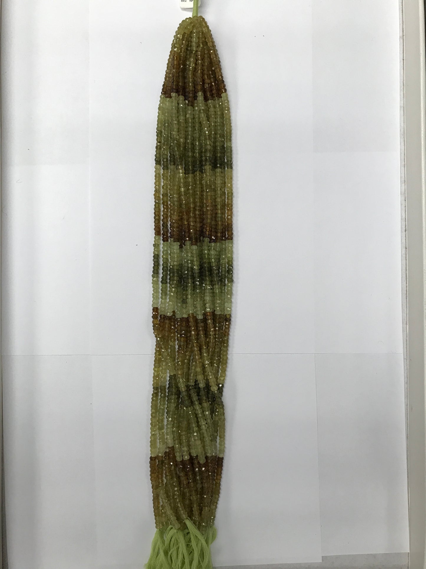 Garnet, Grossular Garnet Roundel Beads Facetted 3-4mm