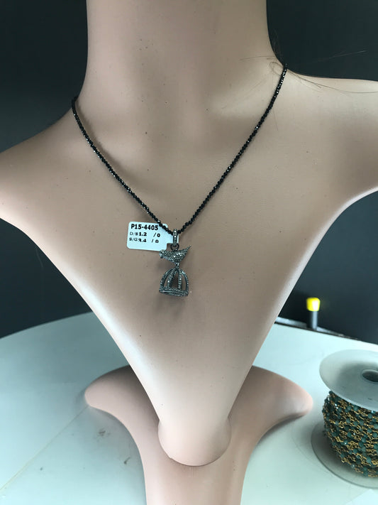 BIRD ON A CAGE PENDANTS & CHARMS