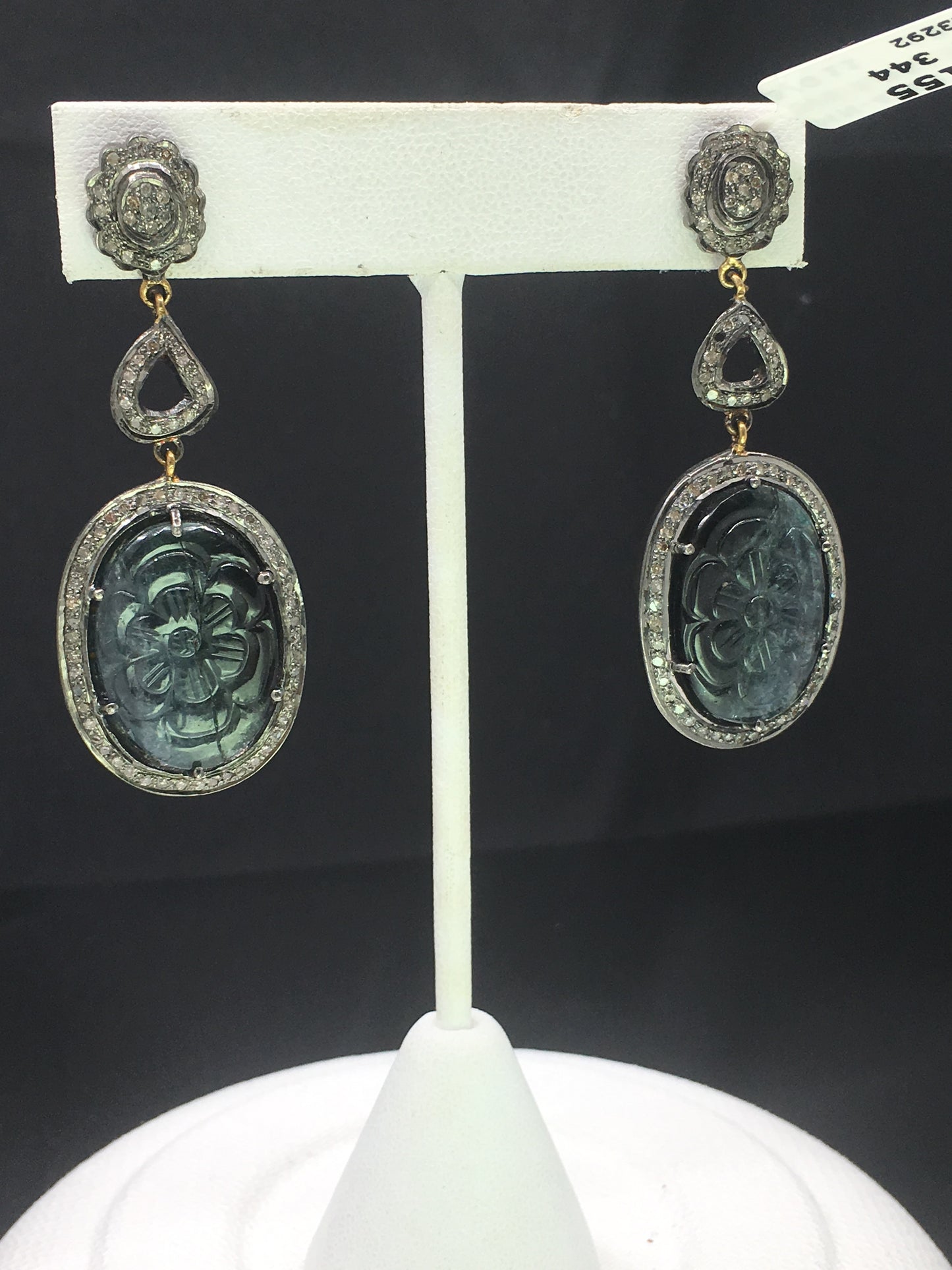 Stones Embedded Diamond Earring